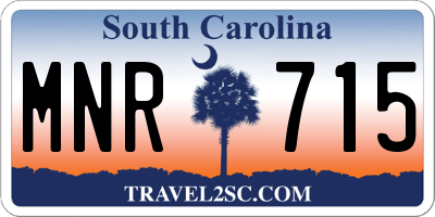 SC license plate MNR715