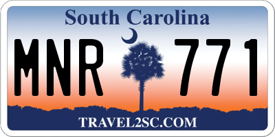 SC license plate MNR771