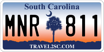 SC license plate MNR811
