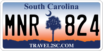 SC license plate MNR824