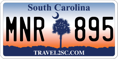 SC license plate MNR895