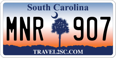 SC license plate MNR907
