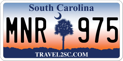 SC license plate MNR975
