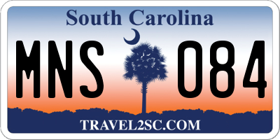 SC license plate MNS084