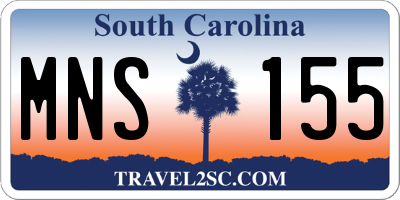 SC license plate MNS155