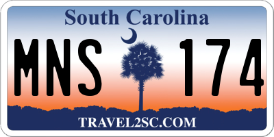 SC license plate MNS174