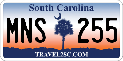 SC license plate MNS255