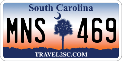 SC license plate MNS469