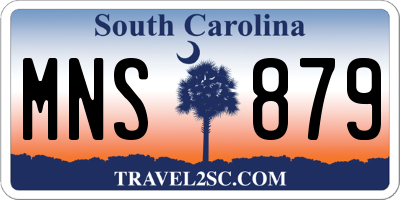 SC license plate MNS879
