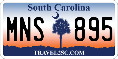 SC license plate MNS895
