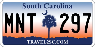 SC license plate MNT297