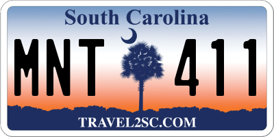SC license plate MNT411