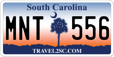 SC license plate MNT556