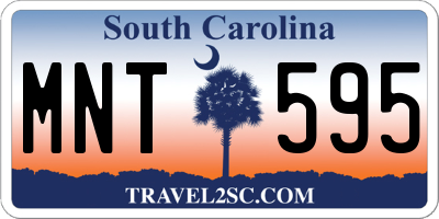 SC license plate MNT595