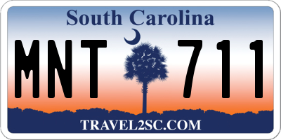 SC license plate MNT711