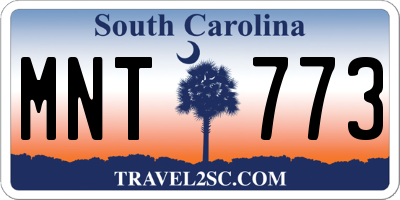 SC license plate MNT773