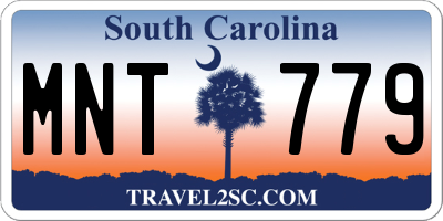 SC license plate MNT779
