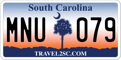 SC license plate MNU079