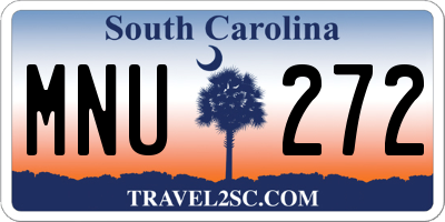 SC license plate MNU272