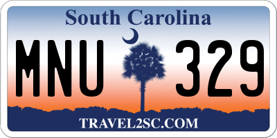 SC license plate MNU329