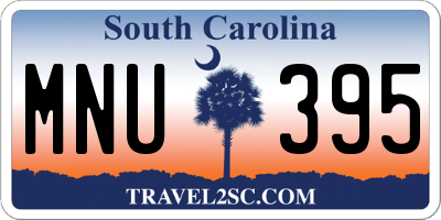 SC license plate MNU395