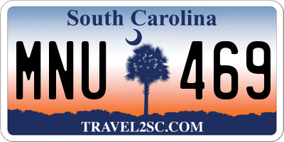 SC license plate MNU469