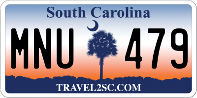 SC license plate MNU479