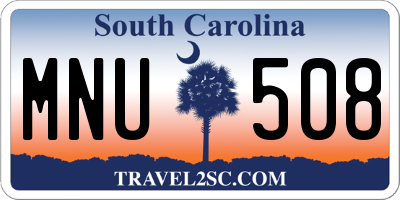 SC license plate MNU508