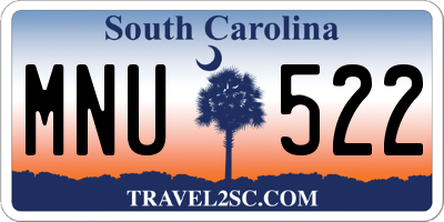 SC license plate MNU522