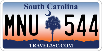SC license plate MNU544