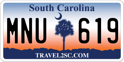 SC license plate MNU619