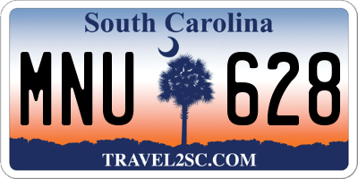 SC license plate MNU628
