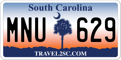 SC license plate MNU629
