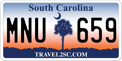 SC license plate MNU659