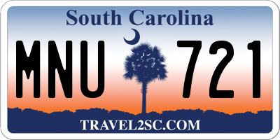SC license plate MNU721