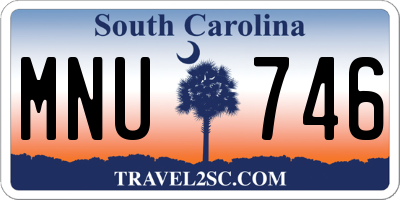 SC license plate MNU746