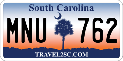 SC license plate MNU762