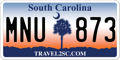 SC license plate MNU873