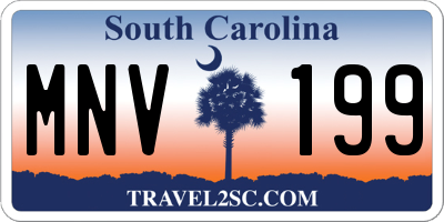 SC license plate MNV199