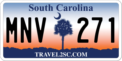 SC license plate MNV271