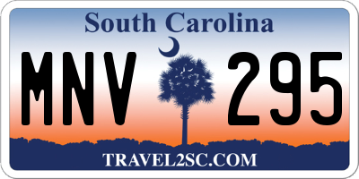 SC license plate MNV295