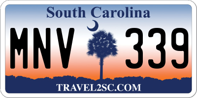 SC license plate MNV339