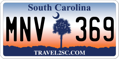 SC license plate MNV369
