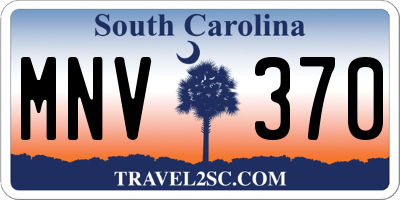 SC license plate MNV370