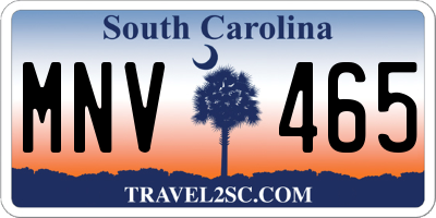 SC license plate MNV465