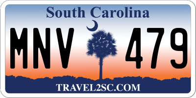 SC license plate MNV479