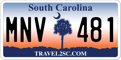 SC license plate MNV481