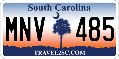 SC license plate MNV485