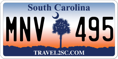 SC license plate MNV495