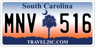 SC license plate MNV516